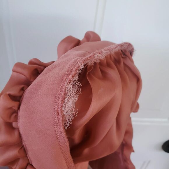 House of Cb Palais Rouge Ruched Organza Corset Pink 100% Pure Silk Women's Small - Picture 12 of 15